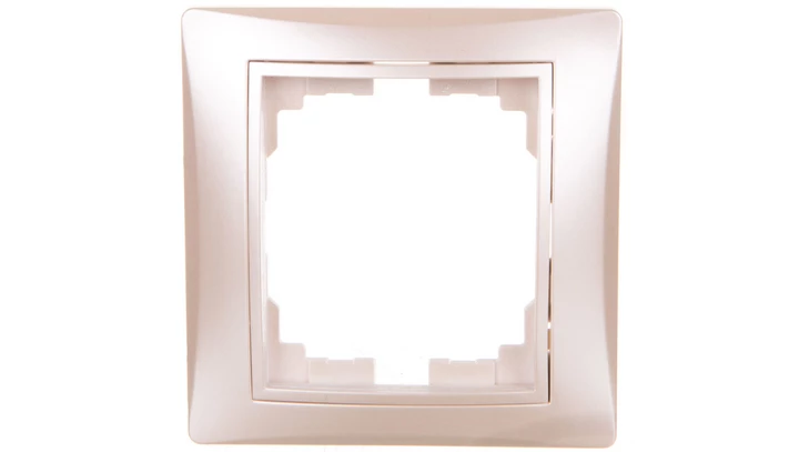 DOMO Ramka pojedyncza pozioma Perłowy biały 011460030 24998