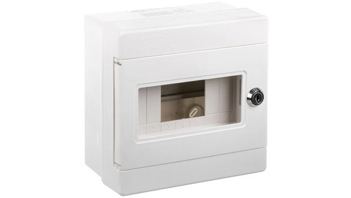 Rozdzielnica modułowa Alfa 2 1x7 modułów zamek+szyba IP44 ALFA 2 Z ALFA 7S ZSZ 5-405