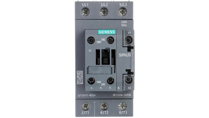 Stycznik mocy 51A 3P 22kW 230V AC 1Z+1R S2 3RT2036-1AP00