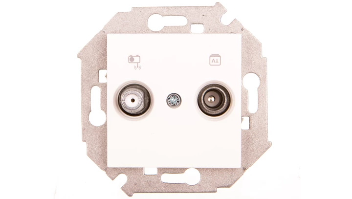 Karre Gniazdo Tv-Sat Końcowe, Kolor Biały / 90963685