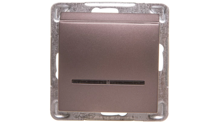 IMPRESJA Łącznik hotelowy z podświetleniem tytan ŁP-15YS/m/23