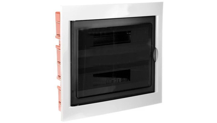 Rozdzielnica modułowa 2x18 podtynkowa drzwi transp. seria 630 IP40 430x410x80 szara EC63036