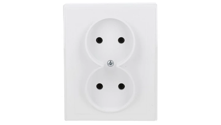 JOWISZ Gniazdo podwójne b/u natynkowe białe GNt-5 Jw