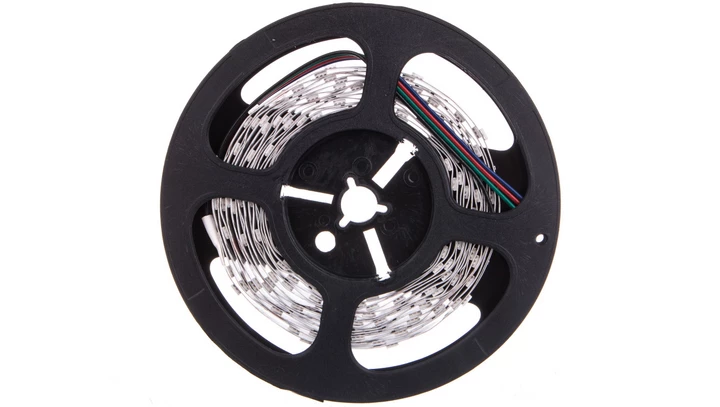 Taśma LED 12V LEDS-B 7.2W/M IP00RGB 130lm/m RGB IP00 FPC rolka 5mb 24530