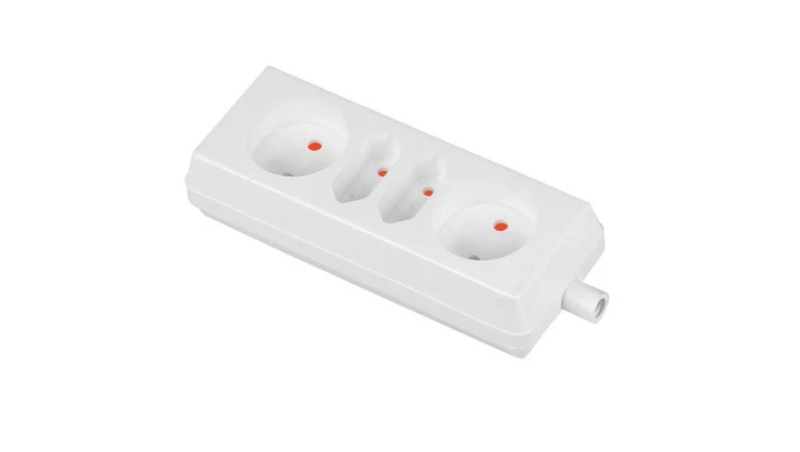 Rozgałęźnik do przedłużacza 4-gniazda 16A 2x2P+2xEuro 250V czarne GN-462