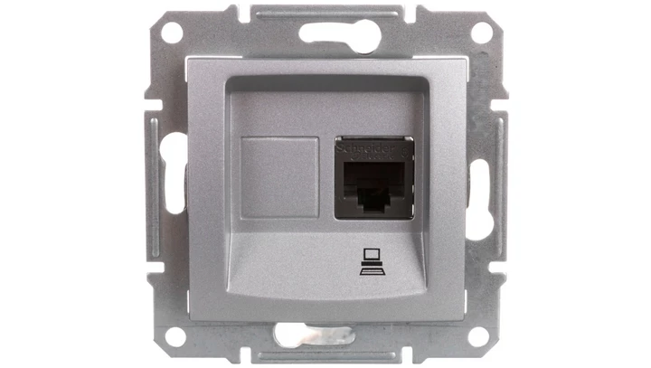 Sedna Gniazdo komputerowe kat. 6 aluminiowe SDN4700160