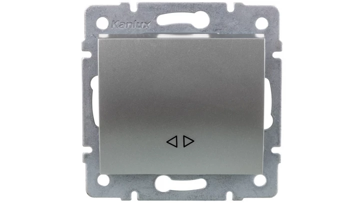 LOGI Łącznik krzyżowy śrubowy 10AX 250V srebrny 021070143 25193