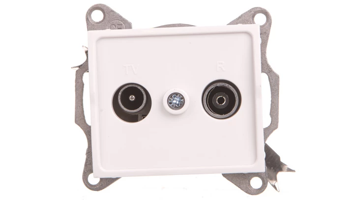 LOGI Gniazdo antenowe RTV końcowe Biały 25101