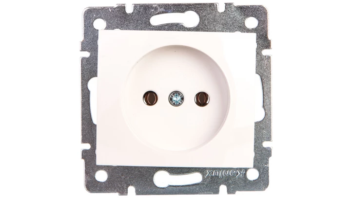 DOMO Gniazdo pojedyncze śrubowe 16A 250V biały 011210102 24729