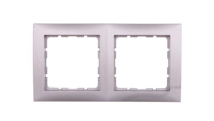 Berker B.Kwadrat Ramka podwójna aluminium 5310128994