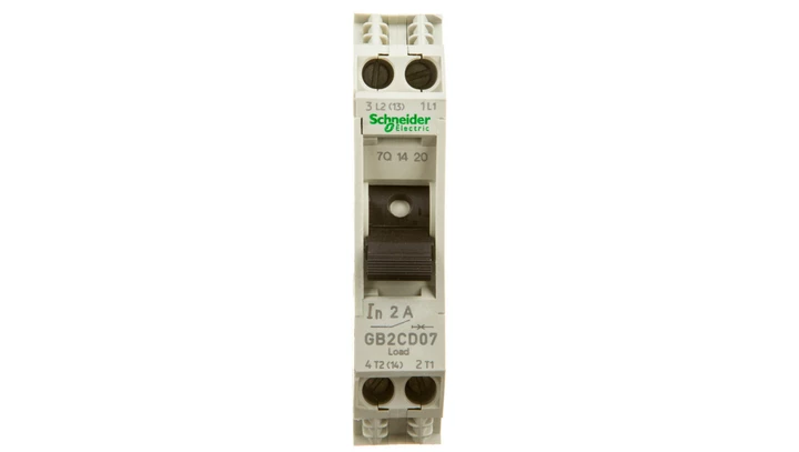 Wyłącznik termo-magnetyczny 1+N 2A AC GB2CD07