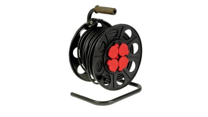 Przedłużacz bębnowy 30m H05RR-F 3x2,5 4xGS IP44 /+ termik/ PS-BT G IP44