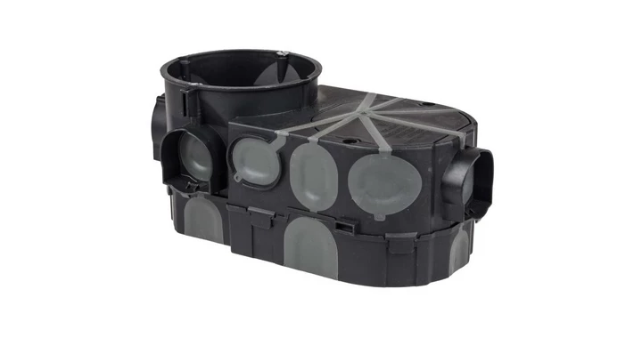 Puszka podtynkowa szeregowa do elektroniki z membranami przebiciowymi śr. 60mm wiatroszczelna E550 83112007