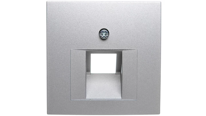 Berker B1/B5/B7 GLAS Plakietka do gniazda teleinformatycznego pojedynczego UAE aluminium 14071404