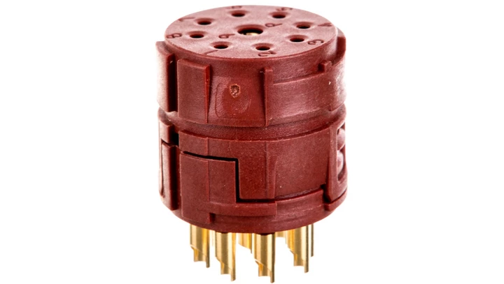 Wkład 8+1 stykowy do złączy M23 żeński lutowany EPIC M23 P-Part BLM 73002740 /5 szt./
