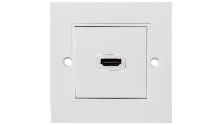 Gniazdo podtynkowe HDMI białe z gniazdem HDMI 51722