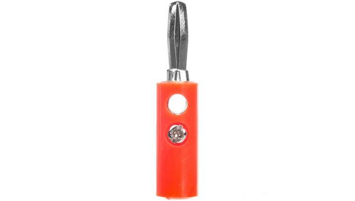 Wtyk bananowy czerwony 11375