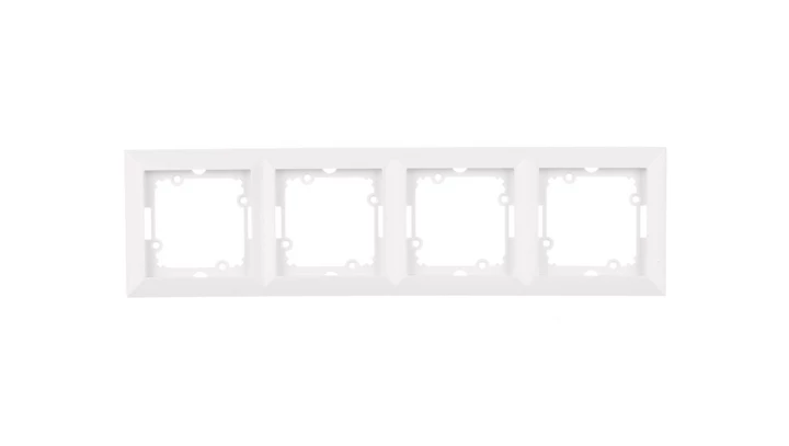 OPAL Ramka poczwórna biała Ra-4Op