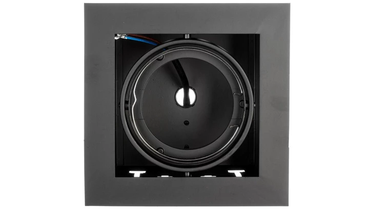 Oprawa sufitowa PIREO podtynkowa pojedyncza czarna/czarna OP-PIREO1-20