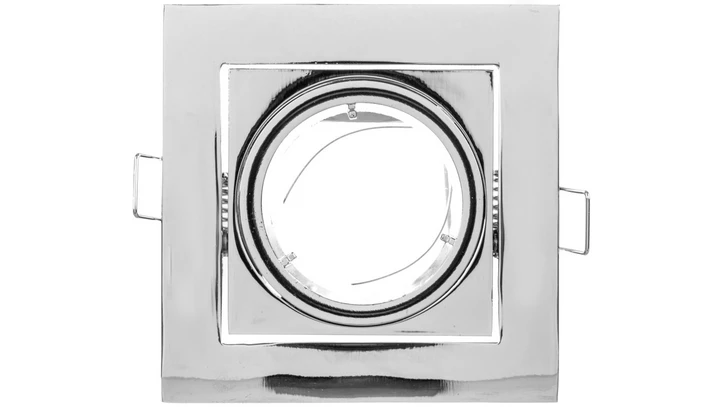 Sufitowa oprawa punktowa VILA uchylna, IP20, kwadrat, chrom