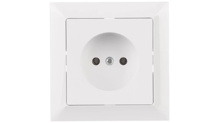 PREMIUM Gniazdo pojedyncze b/u białe GPt-15 Pr