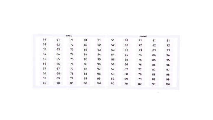 Ramka z oznacznikami 2x 51-100 209-607 /5szt./