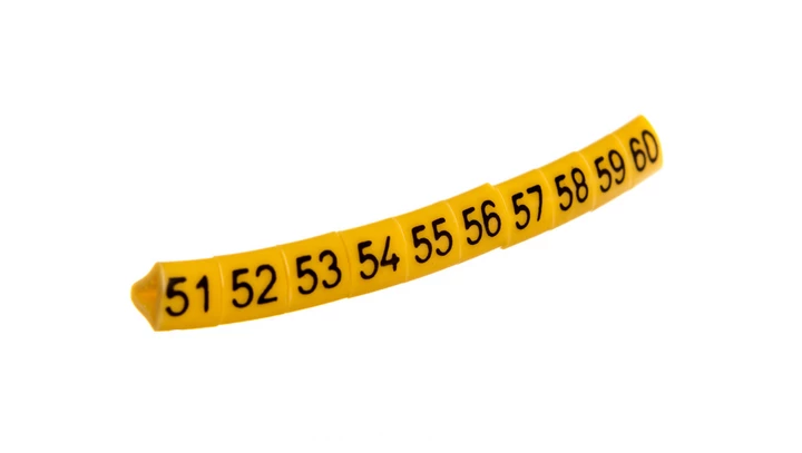 Oznacznik przewodów OZ-1/51-60 żółty E04ZP-01020201600 /100szt./