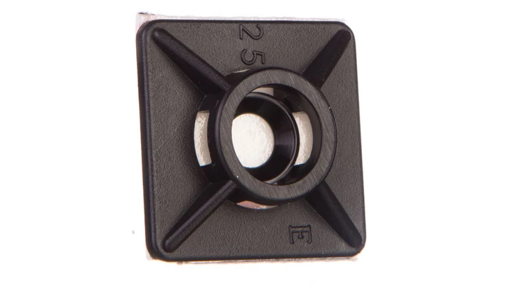 Podstawa przylepna 3,6mm 19x19mm klej czarna BMN0901E /100szt./