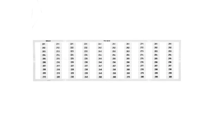 Oznaczniki WMB 1x 201-300 793-5610 /5szt./