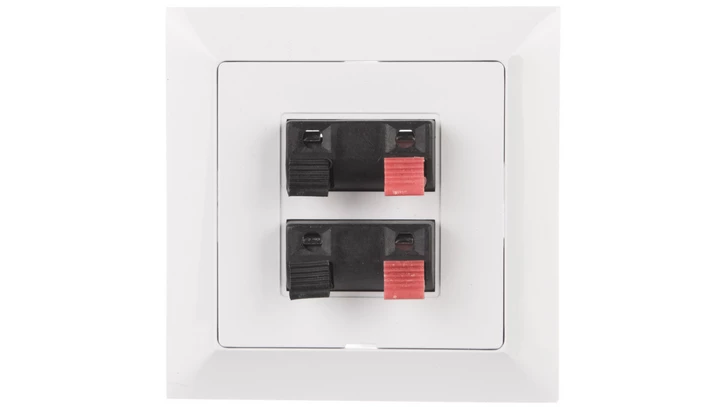 PREMIUM Gniazdo głośnikowe podwójne białe GG2 - Pr