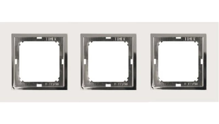 MAGIC Ramka potrójna biały/chrom Ra-3 M