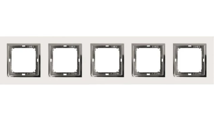 MAGIC Ramka pięciokrotna biały/chrom Ra-5 M