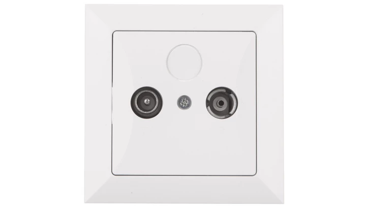 OPAL Gniazdo antenowe RTV końcowe 6db białe GAP-Op/K