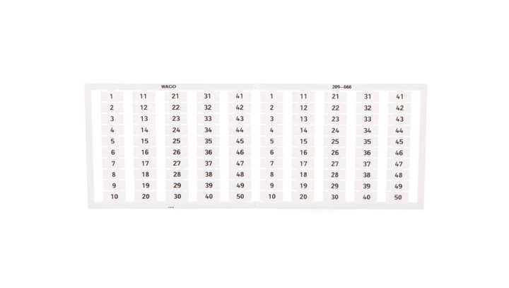 Ramka z oznacznikami 2x 1-50 209-666 /5szt./