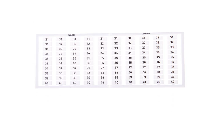 Ramka z oznacznikami 10x 31-40 209-605 /5szt./