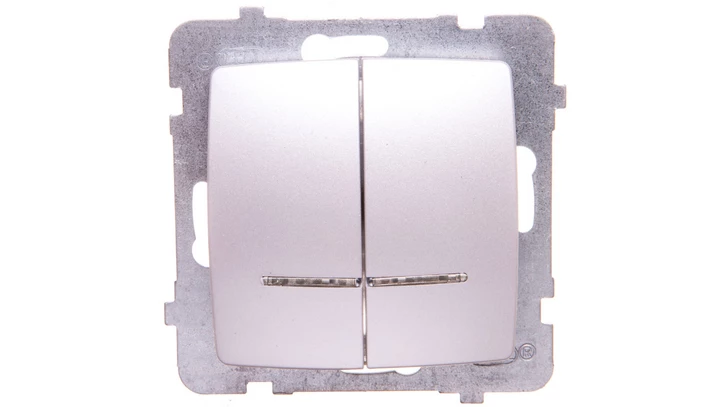 KARO Łącznik świecznikowy z podświetleniem srebrny perłowy ŁP-2SS/m/43