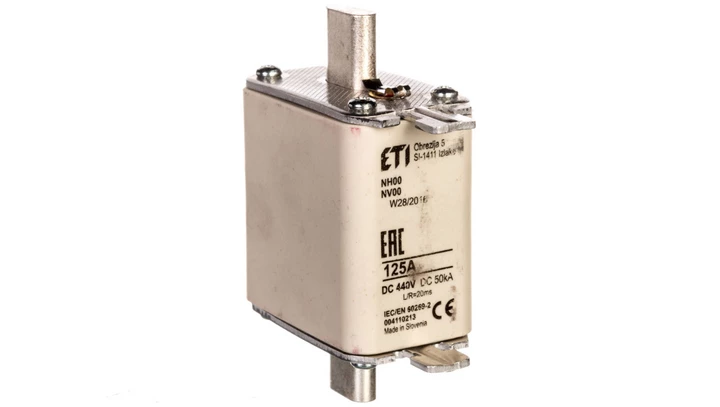 Wkładka bezpiecznikowa NH00 125A 440V DC 004110213