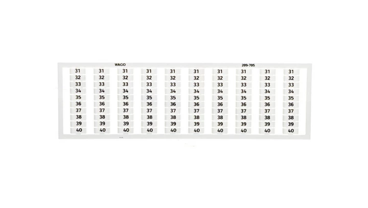 Ramka z oznacznikami 10x 31-40 209-705 /5szt./