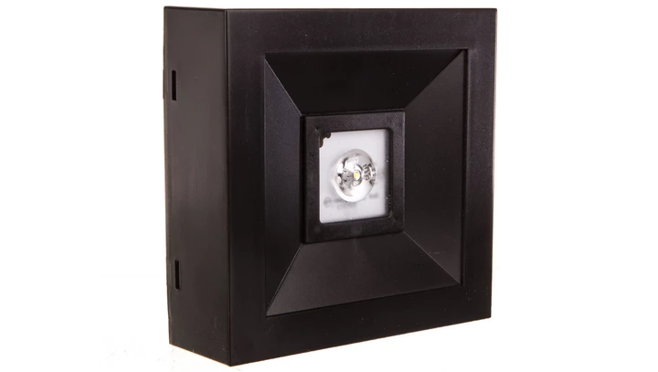 Oprawa awaryjna LOVATO N ECO LED 3W 315lm (opt. otwarta) 1h jednozadaniowa czarna LVNO/3W/E/1/SE/X/BL