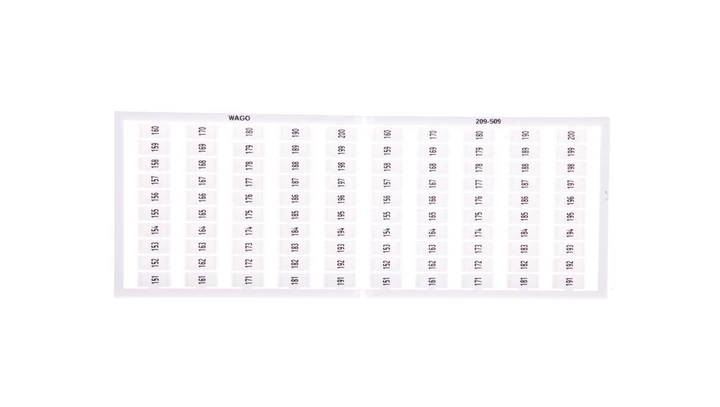 Ramka z oznacznikami 2x 151-200 209-509 /5szt./