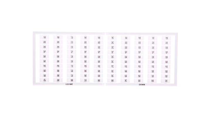 Ramka z oznacznikami 1x 301-400 209-511 /5szt./