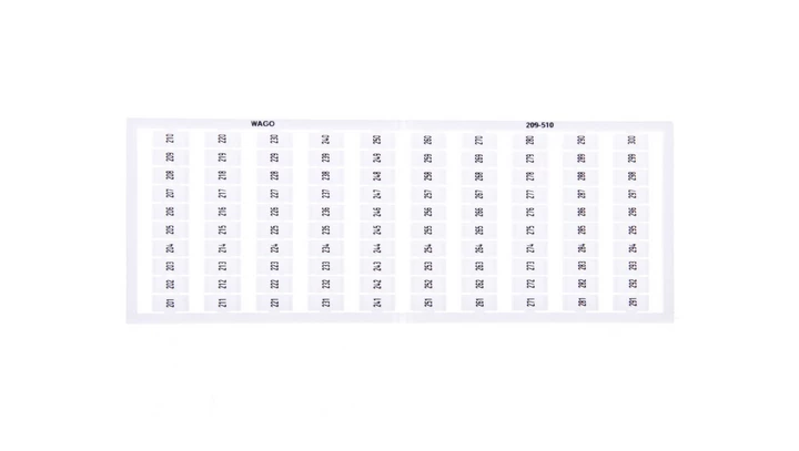 Ramka z oznacznikami 1x 201-300 209-510 /5szt./