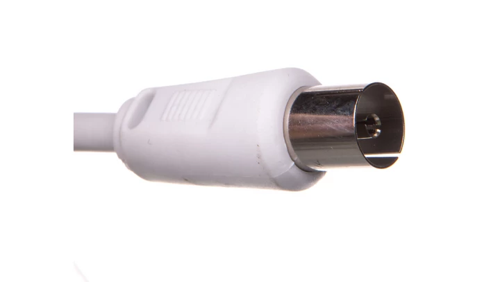 Przewód antenowy IEC 7,5m biały 50726