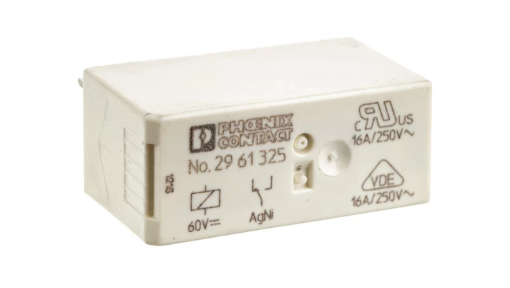 Przekaźnik miniaturowy do dużych prądów ciągłych 1P 16A AgNi 60V DC REL-MR- 60DC/21HC 2961325 /10szt./