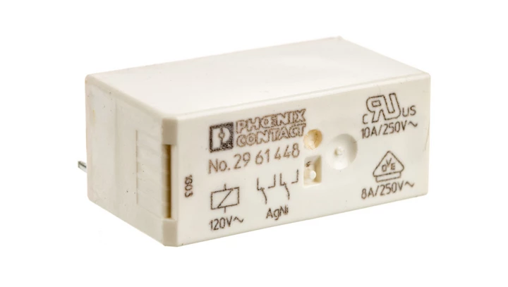 Przekaźnik miniaturowy 2P 8A AgNi 120V AC REL-MR-120AC/21-21 2961448 /10szt./