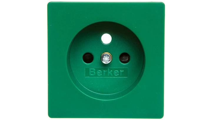 Q.1/Q.3/Q.7 Płytka czołowa gniazda z/u zielony aksamit 3965766013