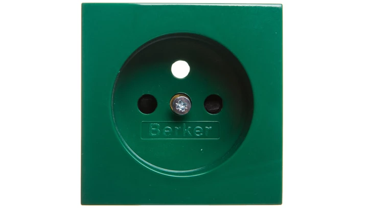 S.1/B.3/B.7 Płytka czołowa gniazda z/u z przesłonami zielony połysk 3965768963