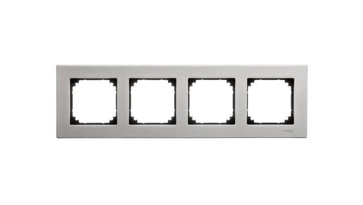 Merten M-Elegance Ramka poczwórna metalowa tytanowy MTN403405