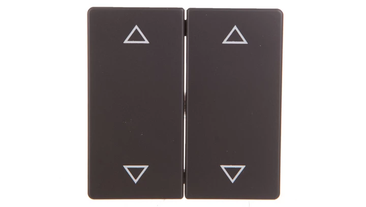 Q.1/Q.3 Klawisze z nadrukiem symbolu /strzałki/ do łącznika 2-klawiszowego antracyt aksamit 16446086