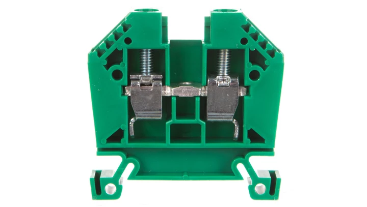 Złączka szynowa 2-przewodowa 10mm2 zielona EURO 10/35 43402GR /50szt./